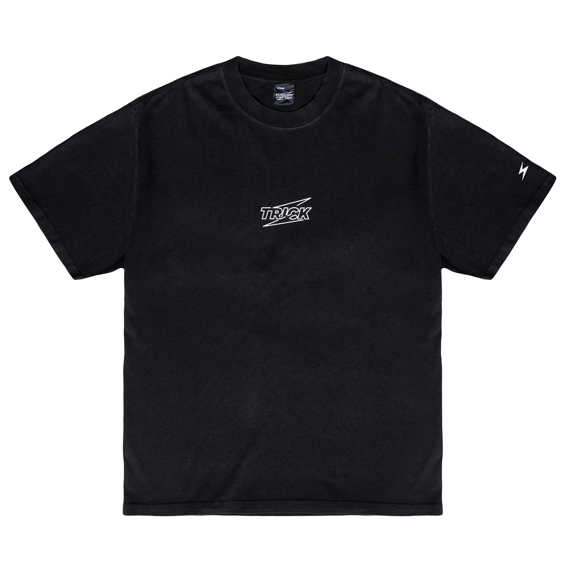 Trick Boxy Logo T-Shirt - Washed Black